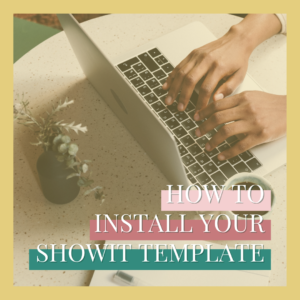 ATNCS How to install a showit template